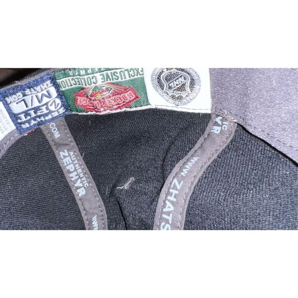 MN Wild Zephyr Hockey League Exclusive Black Logo Hat Size M/L Fitted - Picture 4 of 4